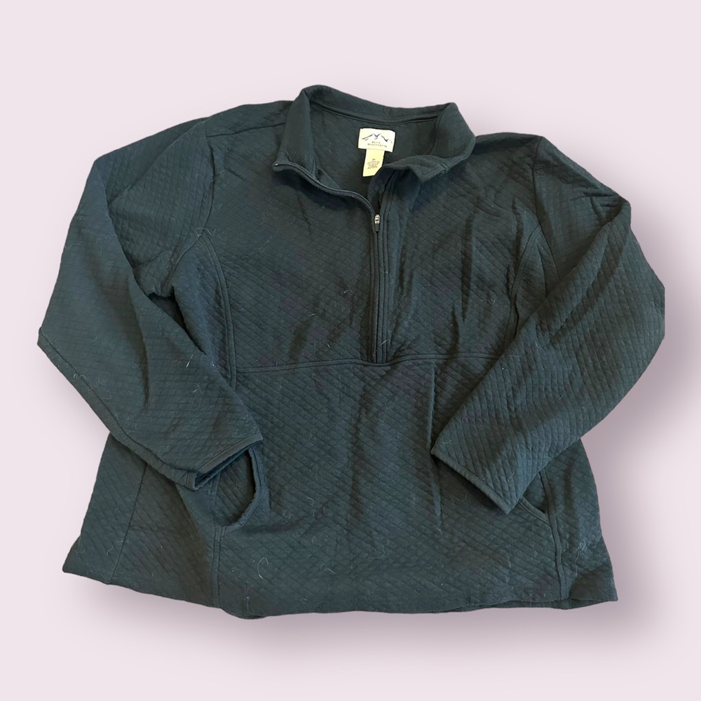 EUC Blue Mountain Sweatshirt Pullover quarter zip size XL